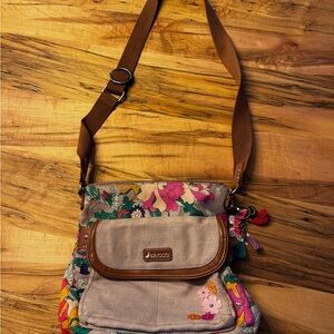 Sakroots Multicolor Floral Crossbody Bag